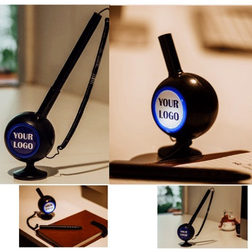 Quill - Desktop Pen With Light Up Logo Stand